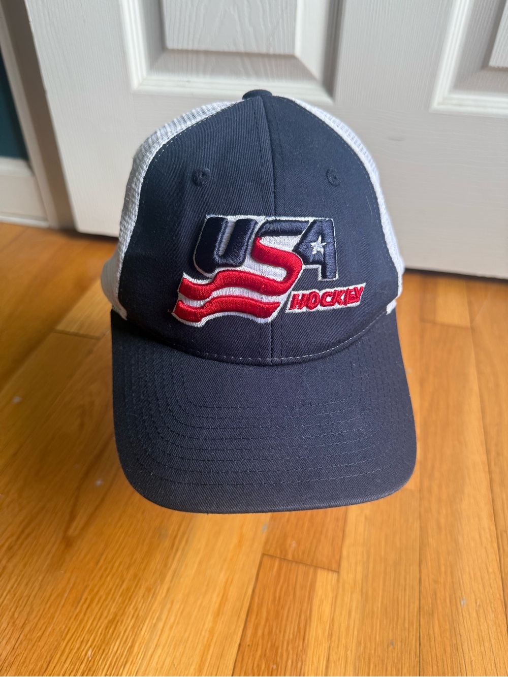 USA Hockey Red, White & Navy Blue Baseball Hat
